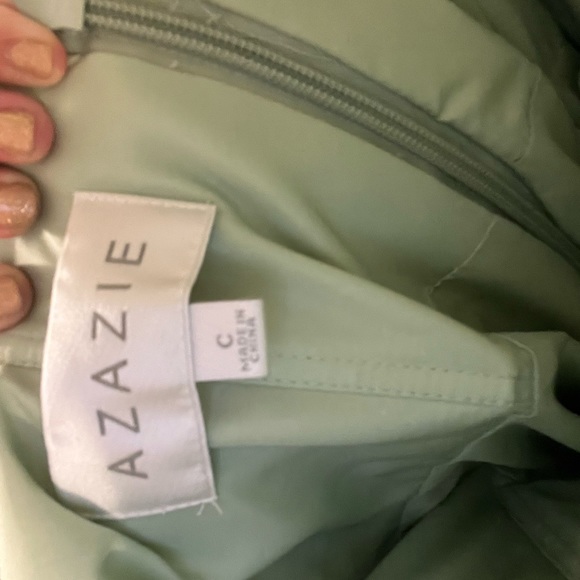 Azazie Molly Dusty Sage Bridesmaid Dress - Picture 6 of 9